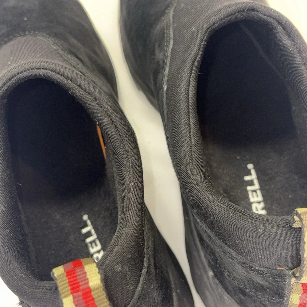 Merrell Winter Moc 3 Mens Slip On Hiking Shoe Suede Size 8.5 Black